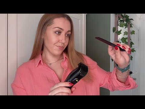 ASMR Barbershop Haircut Roleplay (Third Person POV) Imaginary Person