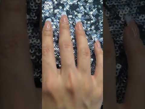 ASMR #Scratching On Squin Fabric With My Long Nails #shorts #asmr #scratch #tingles #longnails