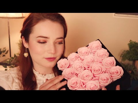 ASMR Preserved Roses & Close Up Whispers