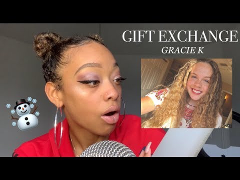 ASMR | GIFT EXCHANGE WITH GRACIE K ☃️🎄