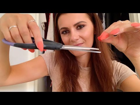 ASMR Giving you a Haircut ✂️ Scissor Sounds, Up Close, Whispering