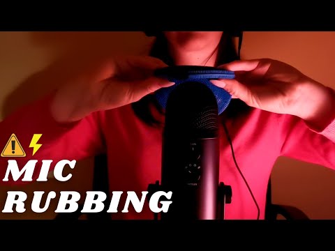 ASMR - FAST AND AGGRESSIVE MIC RUBBING, STROKING, SCRATCHING with silicone sponge | No Talking