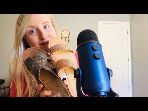 ASMR shoe and clothing haul tapping, box tapping, fabric sounds