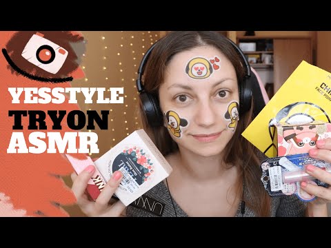 ASMR El try-on haul de cosmética coreana más largo del mundo/ Yesstyle