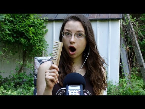 ASMR Brushing My Hair for the First Time Today + Body Sounds (No Talking)