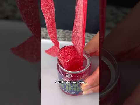 WOULD YOU EAT THIS SOUR CANDY ROPE INSIDE EDIBLE SLIME?