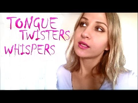 Binaural ASMR whisper: Czech & English TONGUE TWISTERS with letters P, B, K