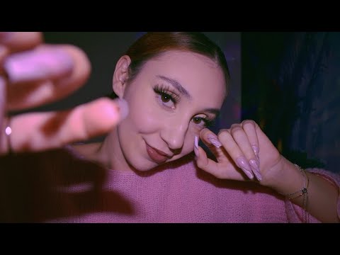 ASMR | Face Spa, Light Triggers, Invisible scratching, Up close Mouth sounds, Greek whispering💤