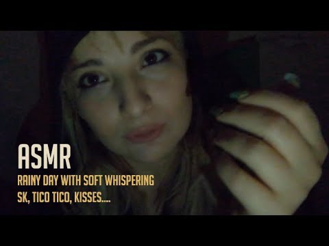 ASMR | WHISPERING IN A RAINY DAY - Real Rain Sounds