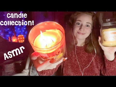 ASMR / my candle collection! candle tapping✨