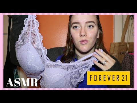 ASMR Forever 21 Haul (Whispering and Fabric Sounds)