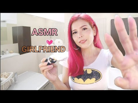 ASMR ไทย🇹🇭 Girlfriend Roleplay🇹🇭❤️ (Shaving Beard) (Subtitle)