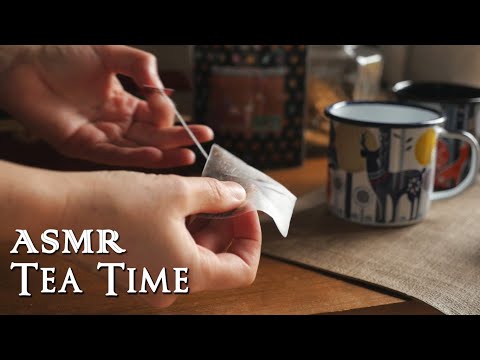 Tea Time ☕ | Cinematic ASMR (crinkling, tapping, tea bags, no talking)