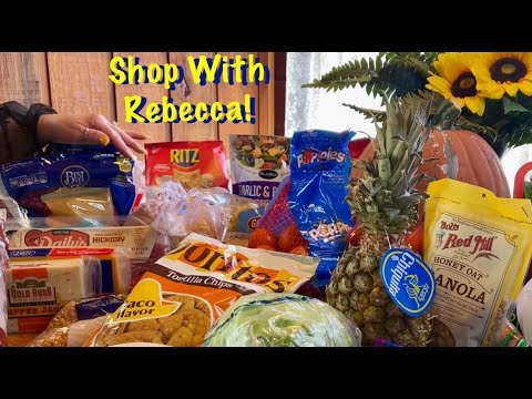 ASMR Grocery shop with Rebecca! (No talking version) Vlog style shopping trip & grocery haul!