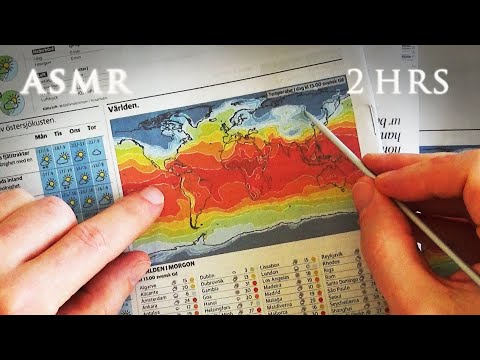 ASMR 2 hrs Climate Zones of the World | Map Tracing