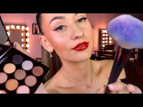 [ASMR] Doing Your Makeup Roleplay ♡ (LOTS of layered sounds and personal attention)