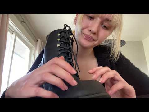 ASMR Leather Boot Tapping