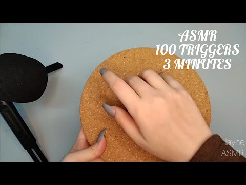 ASMR 100 TRIGGERS IN 3 MINUTES