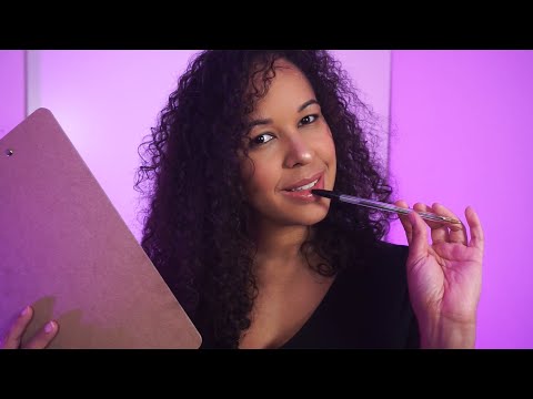 ASMR Asking You Personal Questions (Pen Nibbling, Writing, Tapping)