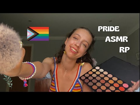 ASMR Bestie Helps You Get Ready for Pride! (RP, makeup, personal attention) | peartreeASMR