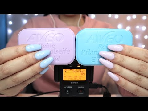 ASMR Soap tapping & scratching (+ crinkle sounds) (No Talking) | Tascam dr05 | ASMRhing