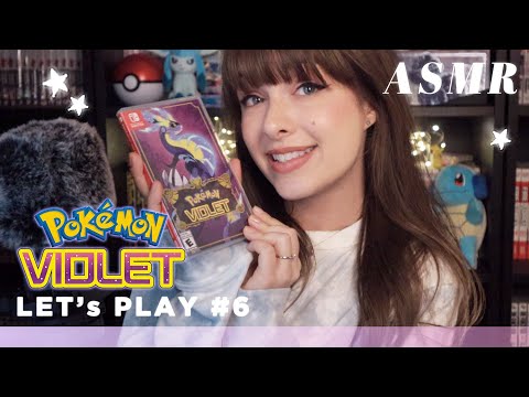 ASMR 💜 Pokemon Violet Let's Play Ep. 6 🎮 Cozy Whispered Gaming & Nintendo Switch Controller Clicks