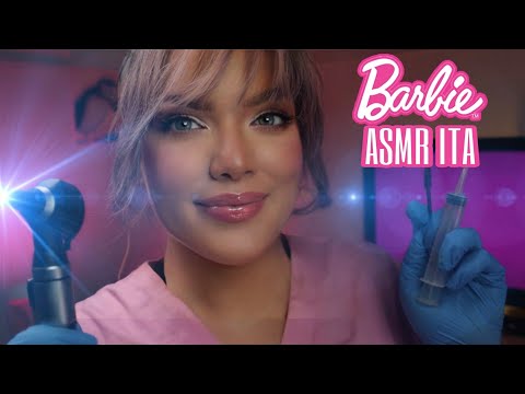 ASMR Barbie Otorino ti fa la Pulizia dell'Orecchio, Test Audiometrico e Massaggio