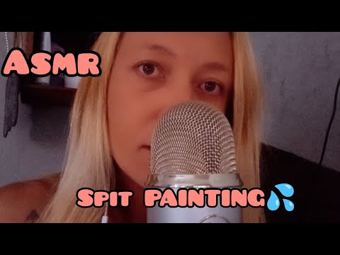 ASMR - INTENSE SPIT PAINTING YOUR FACE | 👄💦