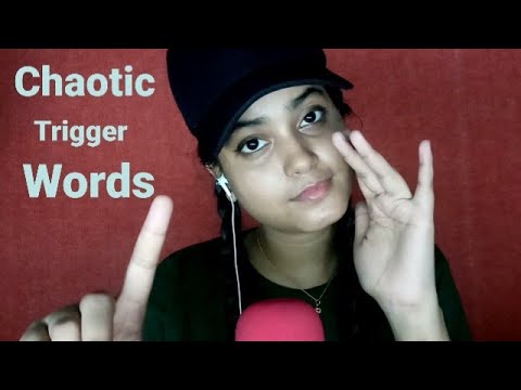 ASMR Chaotic Trigger Words with Inaudible Mouth Sounds