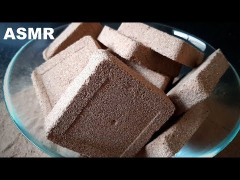 ASMR : Square Sand Crumble In Glass Bowl #252