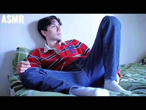 Relax With Me In Bed ❤️ ASMR [Male Body Triggers, Whispers, Kisses, Comfort]