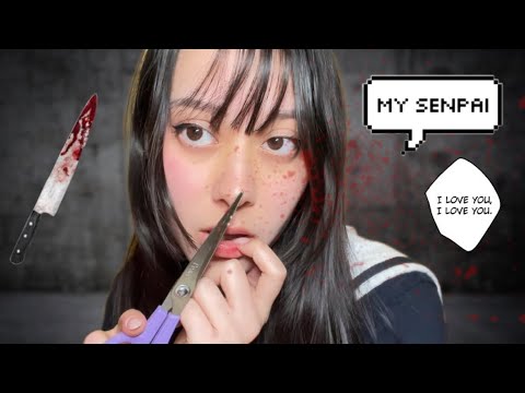 ASMR YANDERE KIDNAPS YOU AND SPIT PAINTS YOU ❤️🔪 (intense wet mouth sounds)
