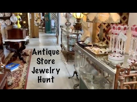 ASMR Request/Vintage Jewelry Rummage (No talking) Antique store jewelry