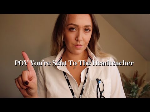 ASMR You've Been Sent To See The Headteacher (Detention/Typing/Interviewing/Headmistress) Roleplay
