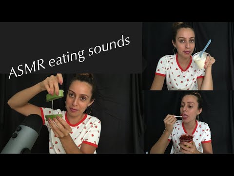 ASMR Eating sticky foods
