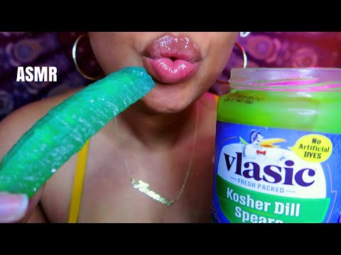 ASMR | SOUR BLUE KOOL-AID PICKLES 💙