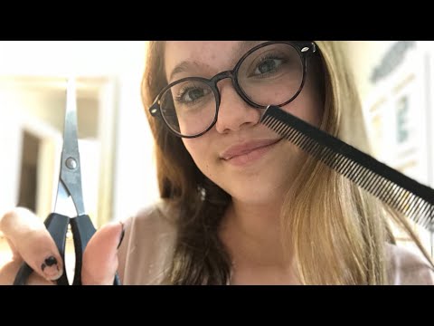 ASMR Hairdresser Does Your Hair Roleplay (cutting,brushing,water, Writing,)