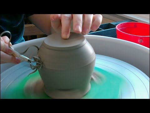 ASMR | ⚱️ Tingling Trimming on the Pottery Wheel [Pottery Journal #2] - (Soft Voice Over)