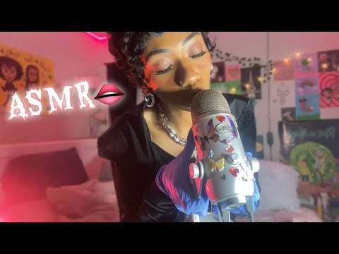 ASMR Kisses On The Mic 💋✨ With Rubber Gloves