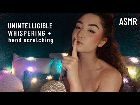 ASMR Fast Hand Scratching & Unintelligible Whispering (Request Compilation)