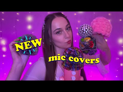 💫☆ BRAIN BUZZING MIC COVERS ☆💫  new ASMR textures for 1000% tingles♡