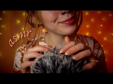 ASMR ◦ Whispering to You for 40+ Minutes: Slow Whisper Ramble w. Fluffy Mic Touching/ Scratching