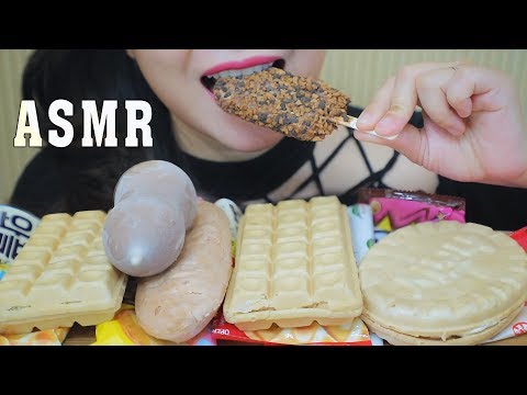 ASMR SEVERAL KINDS OF KOREAN ICE CREAM , EATING SOUNDS | LINH-ASMR