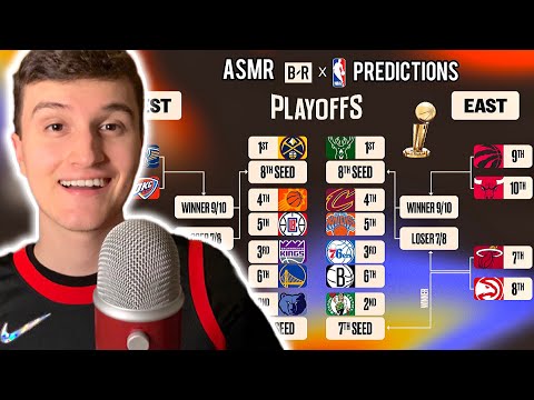 [ASMR] 2023 NBA Playoffs Bracket Predictions 🏀🏆