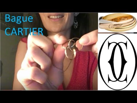 { ASMR Luxe } CARTIER bague Trinity * chuchotement * whispering * tapping