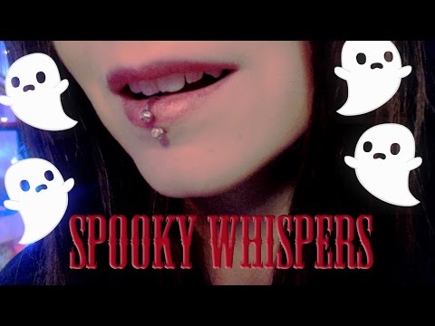 [ASMR] Ear to Ear Close-Up SPOOKY Unintelligible Whispers (Mouth Sounds)