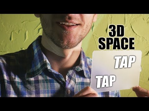 Softly Tapping around you (true binaural 3D space) ASMR + surprise Slovak / English whispering