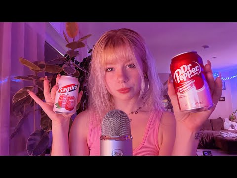ASMR | Trying soda I´ve never tried before 🍓🍦🧃💗 |candymindedASMR