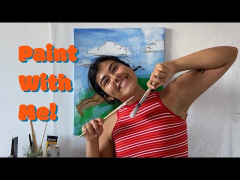 ASMR Paint with Me! Affirmations, Mouth Sounds, Brush and Water Sounds