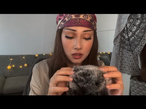 ASMR I help you sleep❤️ with slow whispering, hand movements and fluffy mic